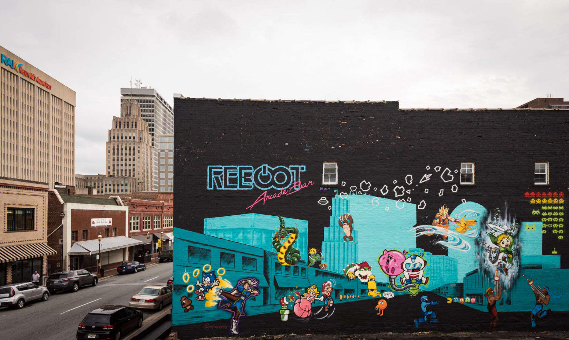 Reboot Arcade Bar Mural